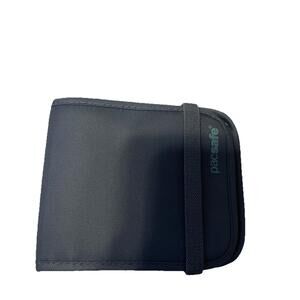 Pacsafe RFID Safe Travel Wallet Gray Pouch Zip Around Card Holder H87